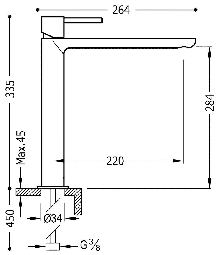 Смесители для раковины Tres Max 062.103.02 6220306