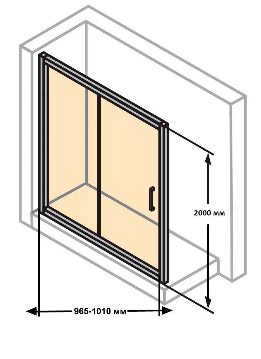 Раздвижная душевая дверь Huppe Classics 2 C20408.069.321