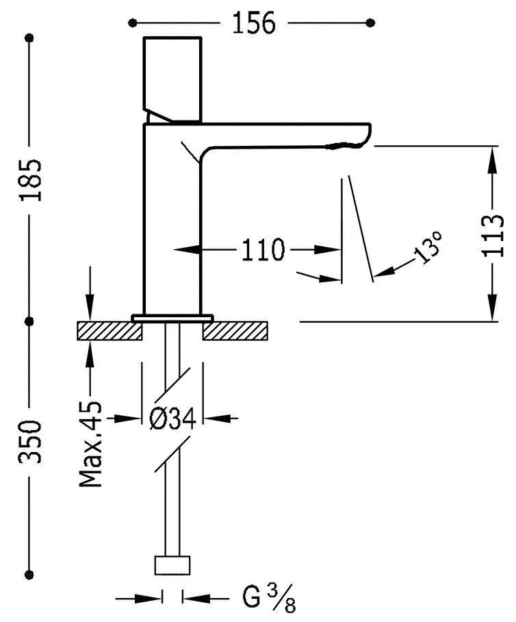 Смесители для раковины Tres Max 6110302