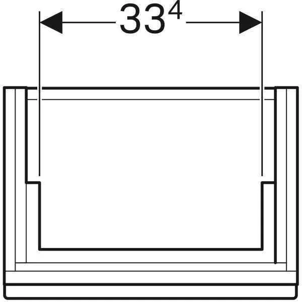 Тумба для умивальника Geberit CITTERIO 500.555.JI.1