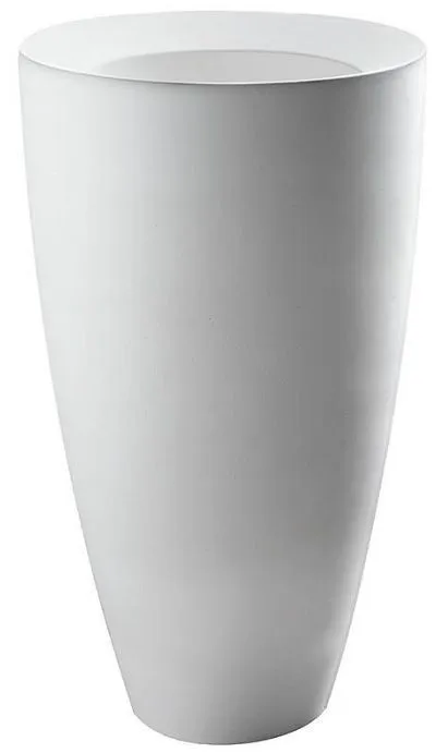 DP Kracklite Напольная раковина 840мм, Ø 46 см, вывод в стену, белый глянцевый