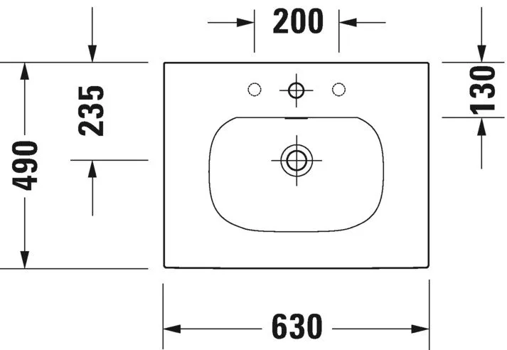 Умывальник Duravit Viu 2344630060