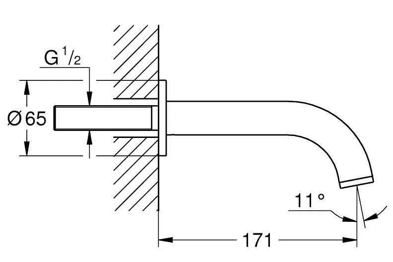 Вилив для ванної Grohe Atrio 13139DA3