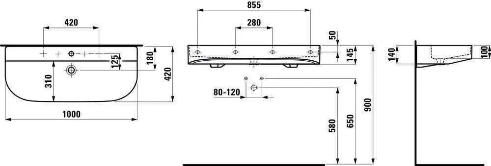 Умивальник підвісний Laufen Sonar H8103477571091