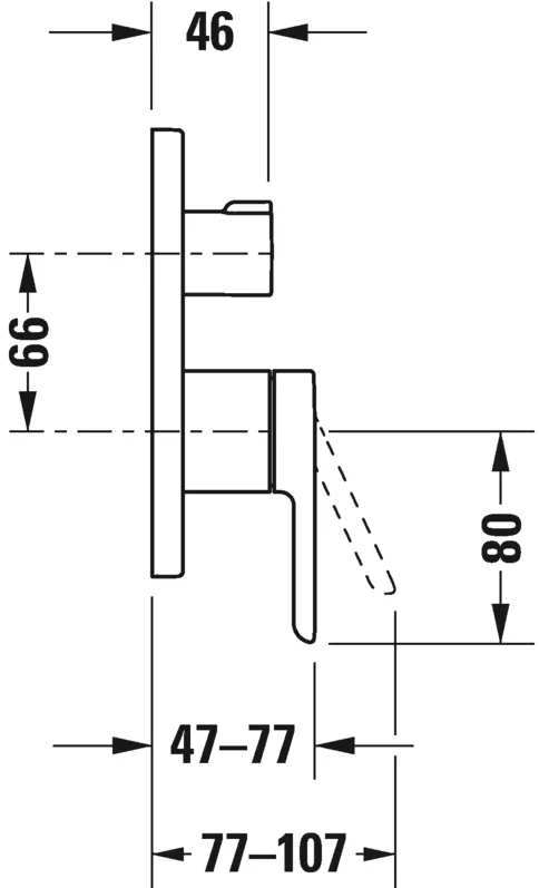 Смеситель для ванны C.1 Duravit C15210011010 (Выставочный образец)