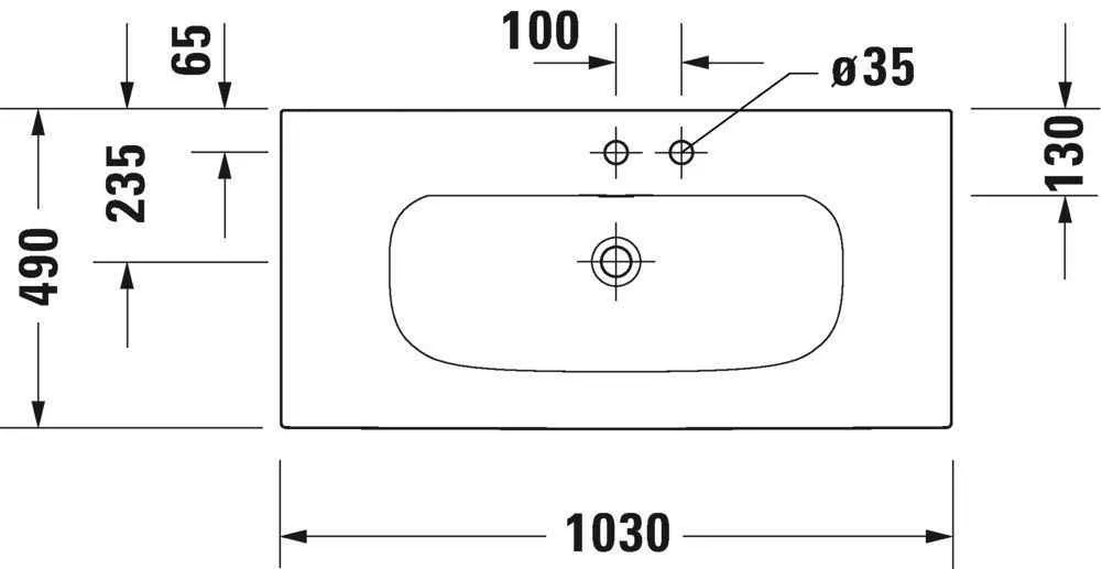 Умивальник Duravit Viu 2344100000