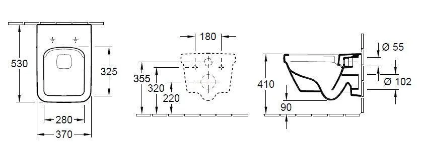 Унитаз подвесной с крышкой Villeroy and Boch Architectura 5685HRR1