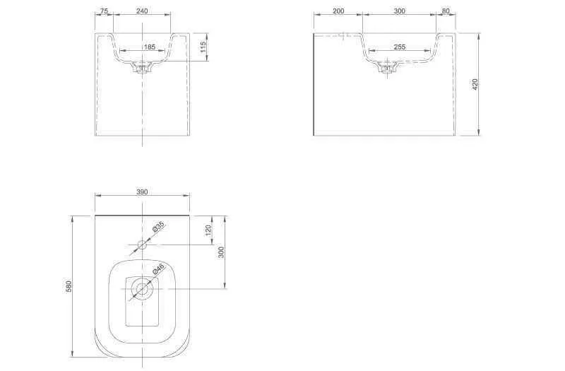 Біде підлогове Knief Pride
