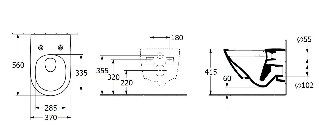 Унитаз с крышкой Villeroy and Boch Subway 3.0
