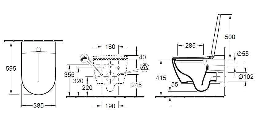 Унітаз з кришкою биде Villeroy and Boch ViClean-I 100