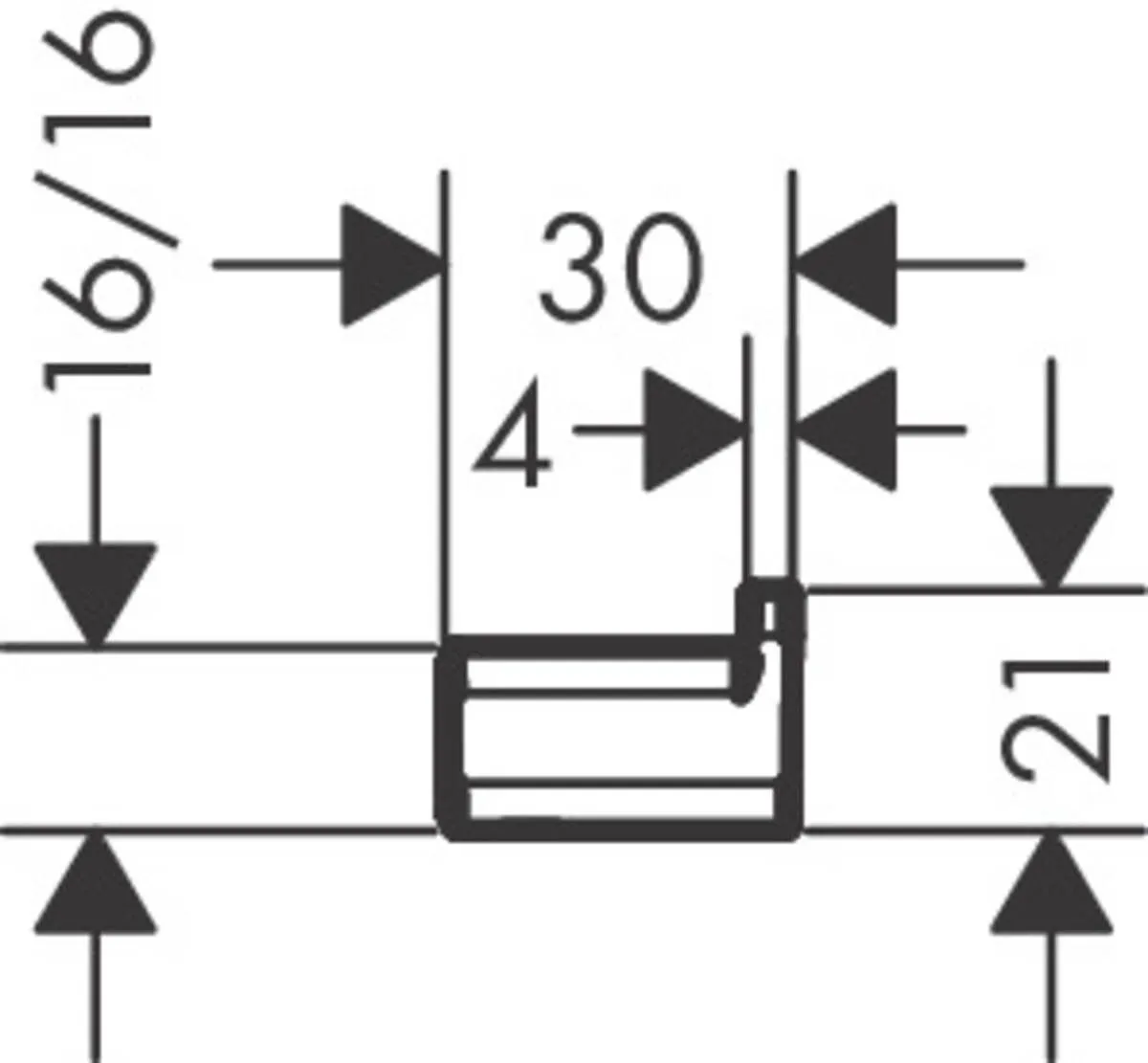 Крючок Hansgrohe AddStoris 41742340