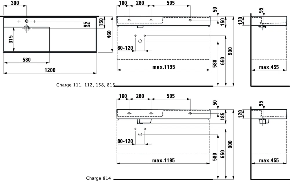 Умивальник Laufen Kartell H8133320201111