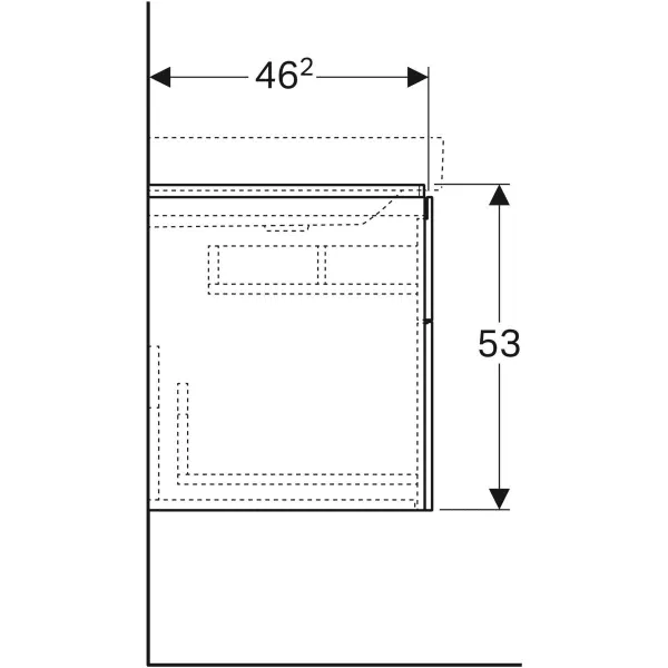 Шкафчик под умывальник Geberit XENO² 500.516.00.1