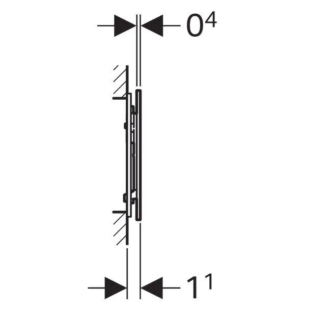 Клавиши смыва воды Geberit Sigma 70 (8) 115.625.SI.1