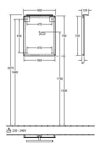 Зеркало More to see Villeroy & Boch A4046000