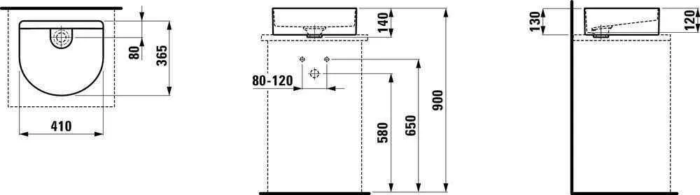 Умивальник підвісний Laufen Sonar H8123420001121
