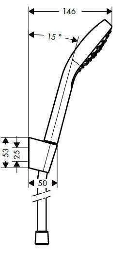 Душовий набір Hansgrohe Croma Select E (110/1250-1600) 1jet 26424400