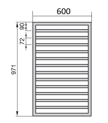 Рушникосушка Zehnder Quaro Хром QAC-100-060