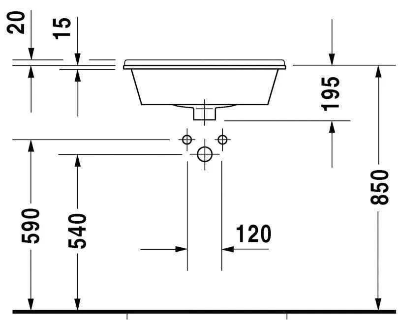 Умывальник Duravit Starck 3 0302560000