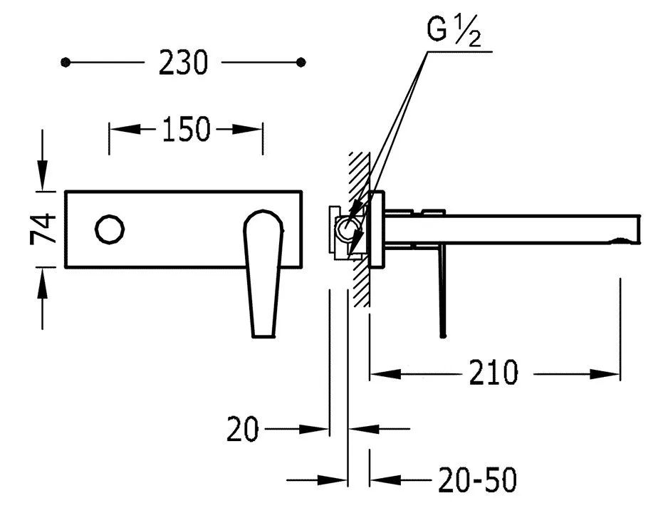Смеситель для раковины Tres Class 20520041