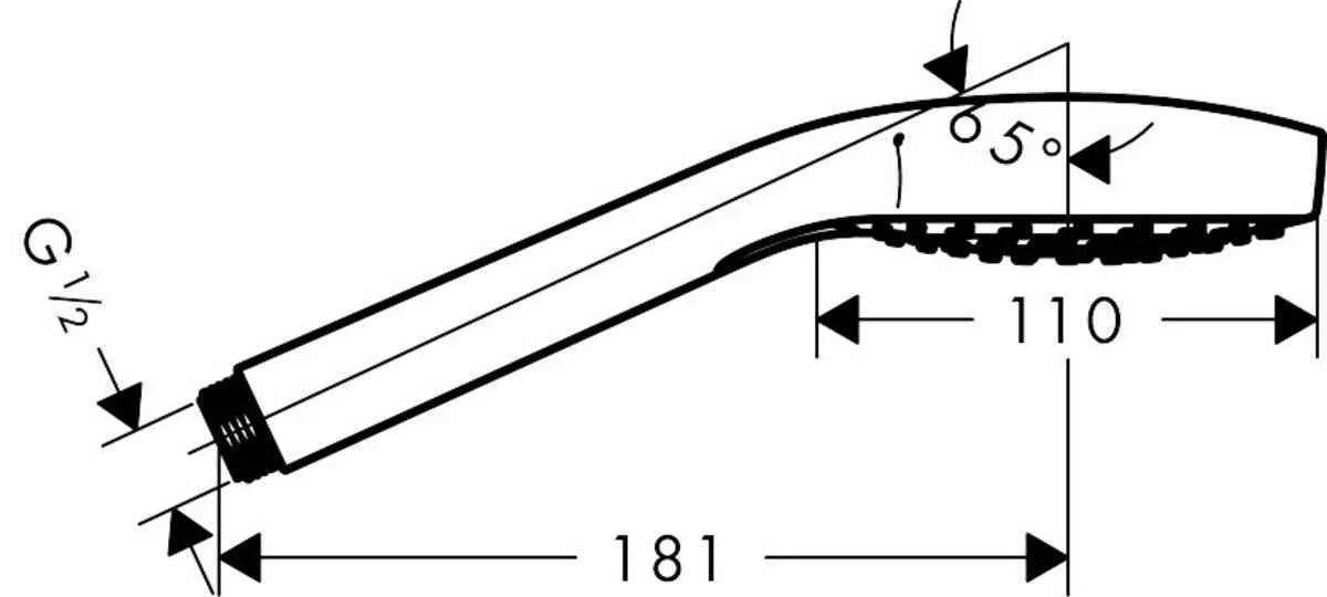 Ручний душ Hansgrohe Croma Select S Vario 110 3jet 26803400