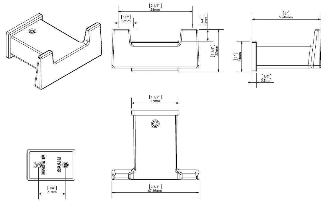 Гачок Creabath Kubo 192458