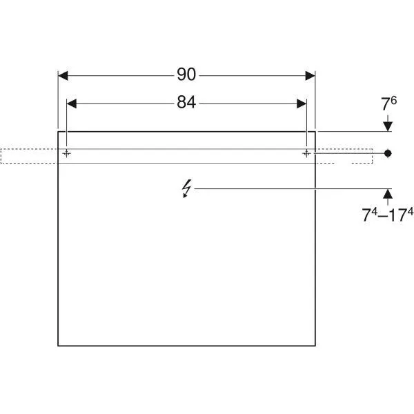 Зеркало с подсветкой Geberit iCon 840790000