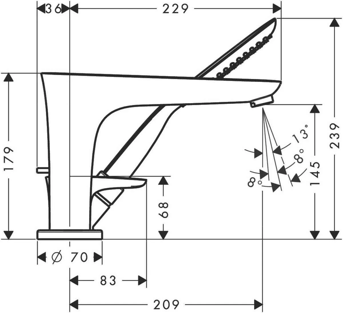 Змішувач для ванної Hansgrohe Puravida 15432400