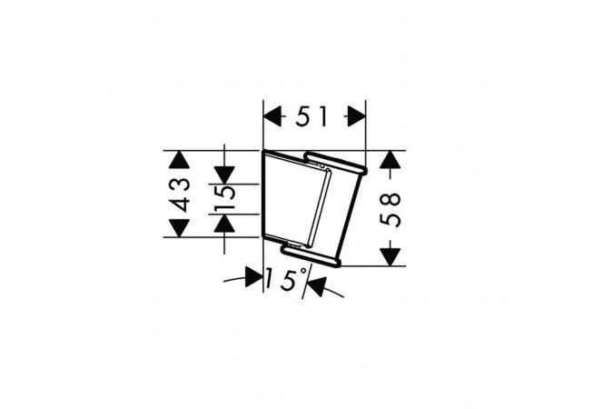 Тримач душа hansgrohe Porter Classic, хром 28324000