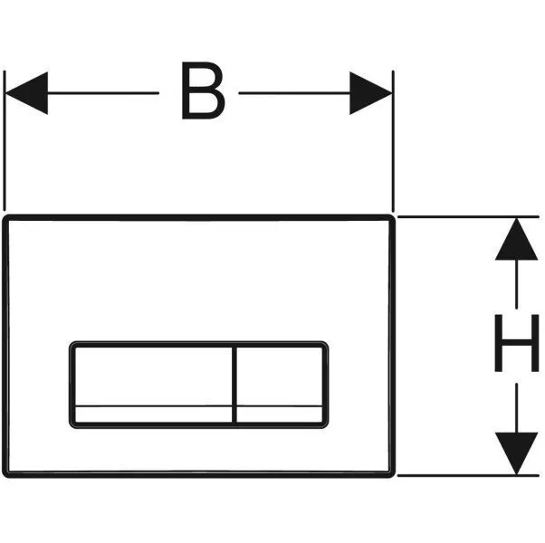 Клавиши смыва воды Geberit Delta 51 115.105.DW.1