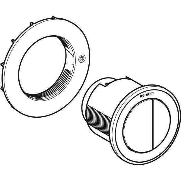 Пневмоклавіша змиву Geberit Тип 10 (установка на меблі) 116.057.KN.1