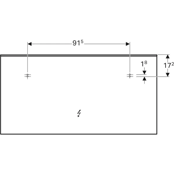 Зеркало с подсветкой Geberit Xeno² 500.203.00.1