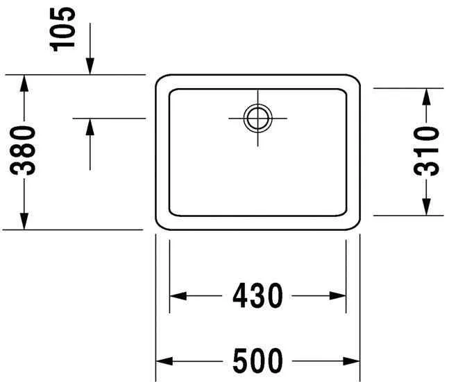 Умивальник на стільницю Duravit Vero 0455500000