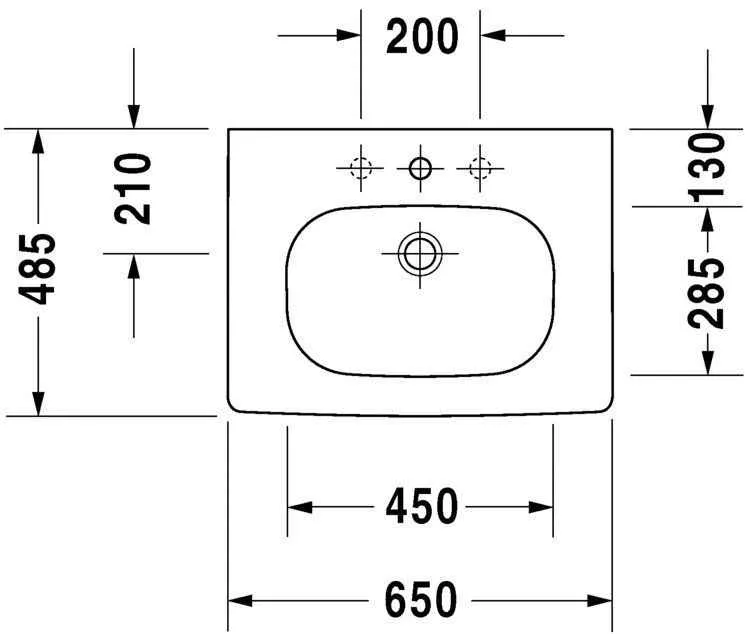Умивальник Duravit D-Code 03426500002