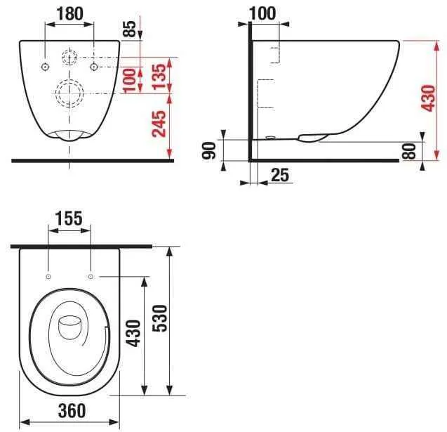Mio Унітаз підвісний безобідковий воронкоподібний з сидінням Soft-Close
