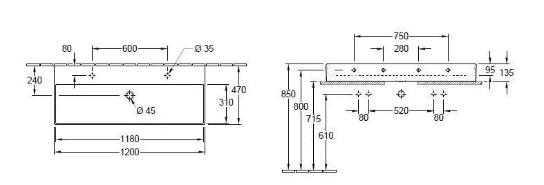Раковина на столешницу Villeroy and Boch Memento 2.0 4A22CGS5