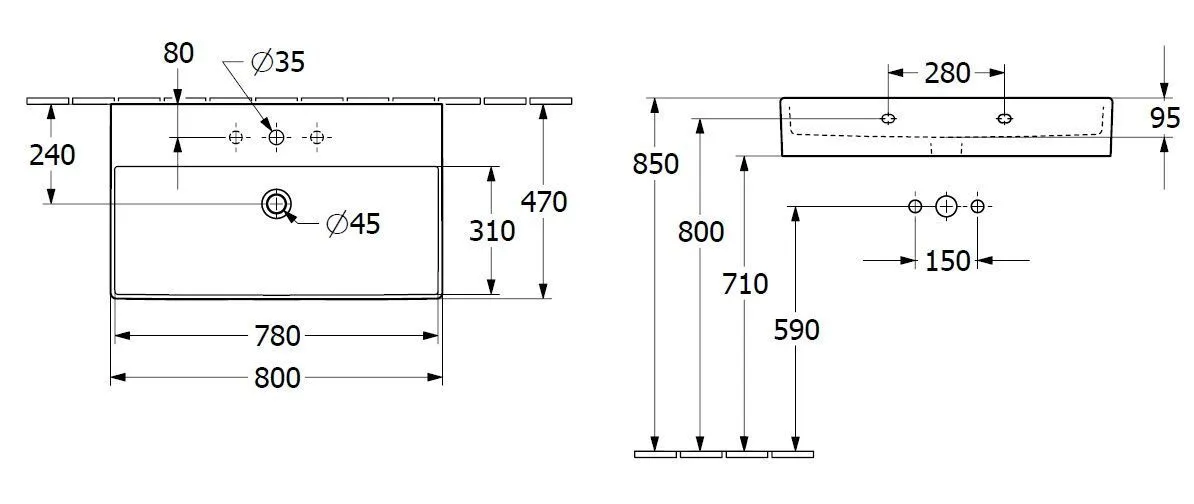 Подвесной умывальник Villeroy and Boch Memento 2.0 4A2281i4