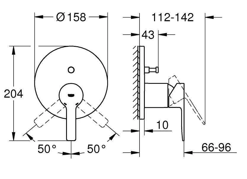 Змішувач для душа/ванни Grohe Lineare 24064001