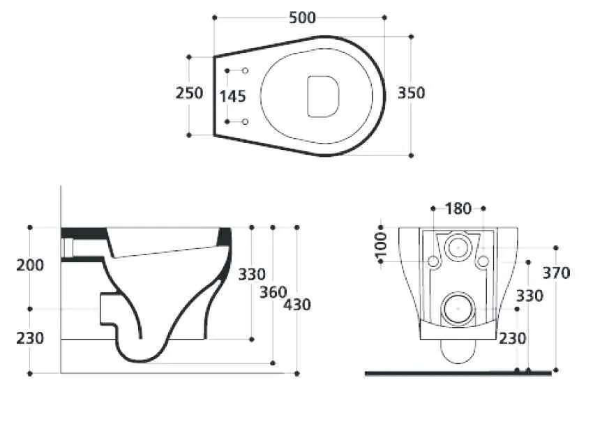 Унітаз підвісний AXA Cinque