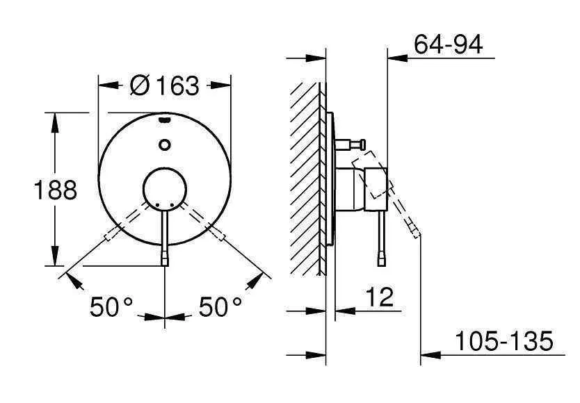 Змішувач для ванної Grohe Essence 19285AL1