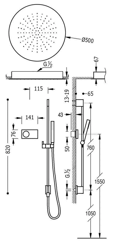 Душевая система Tres Shower Technology 9288583