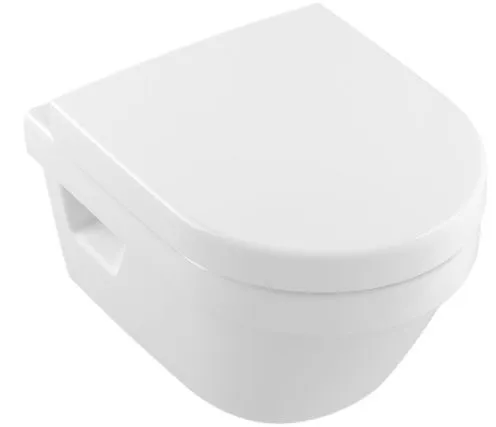 Унітаз підвісний з кришкою Villeroy and Boch Architectura Compact (без зливного краю) 4687HRR1