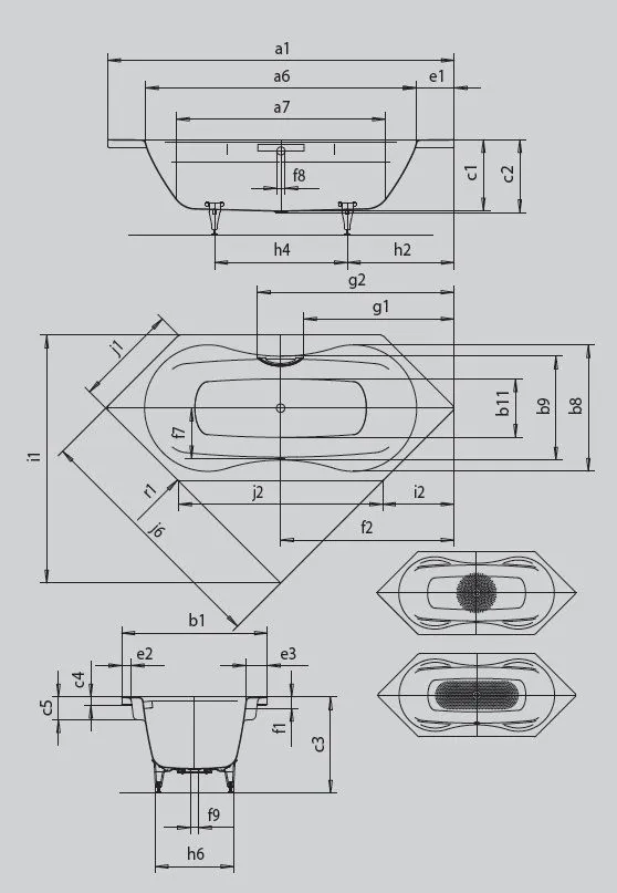 Ванна Mega Duo 6 2236 0001 0701