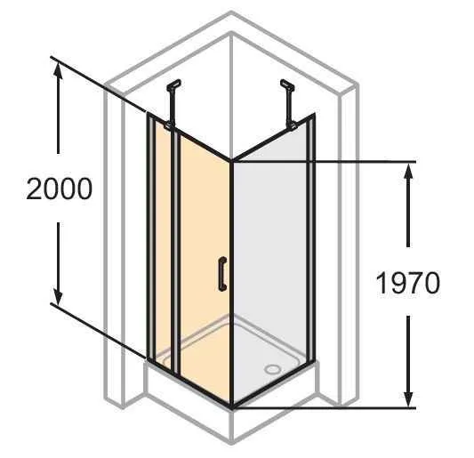 Розпашні душові двері Huppe Classics 2 C23104.069.321