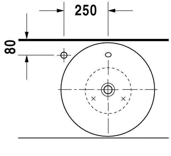 Умывальник на столешницу Duravit Starck 1 0408530000