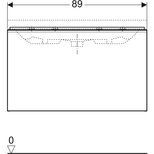 Шкафчик под умывальник Geberit Acanto 500.616.JL.2