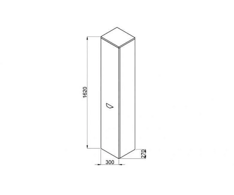 Пенал в ванну кімнату Olymp Deep Jika H4541524343411