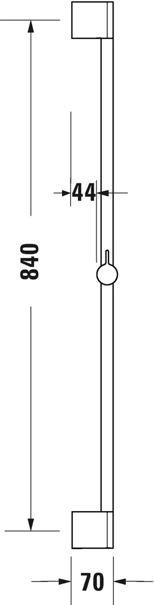 Штанга для душа 900 Duravit UV0600002000