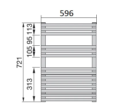 Рушникосушка Zehnder Forma Spa LF-070-060-05