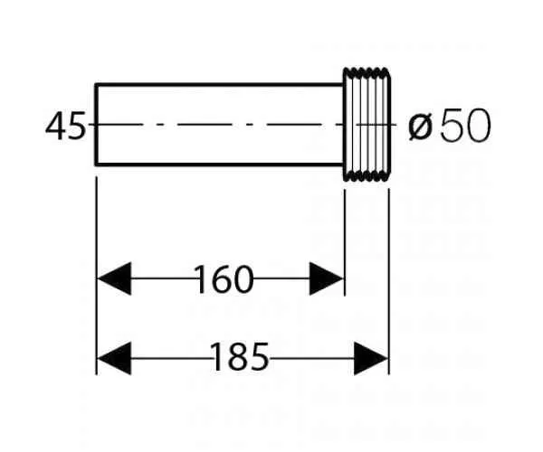 Патрубок для унітазу Geberit 152.333.00.1
